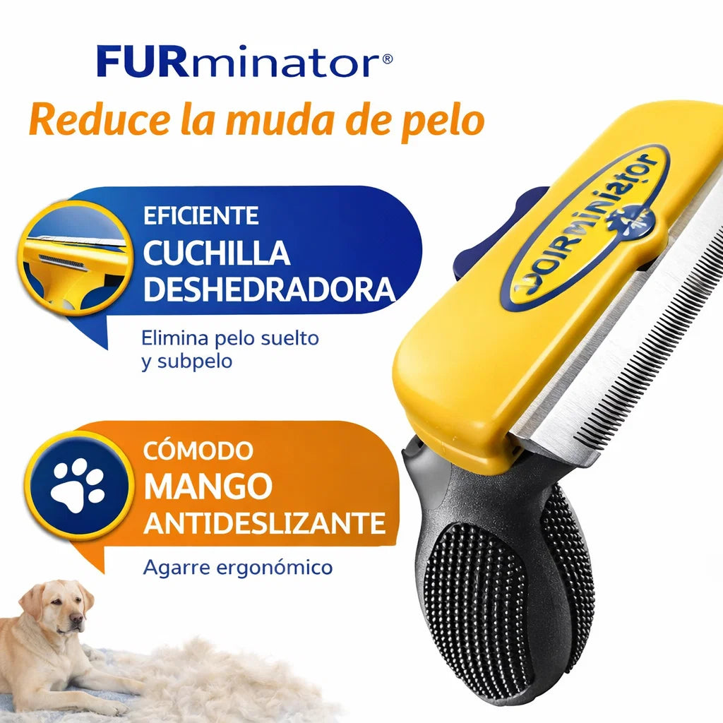 Cepillo Deslanador Profesional para Gatos – Elimina Hasta 99% del Pelo Muerto